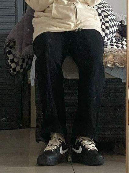 Nike Gamma Force 增高 减震防滑 耐磨透气 复古 休闲鞋 女款/黑色/白色